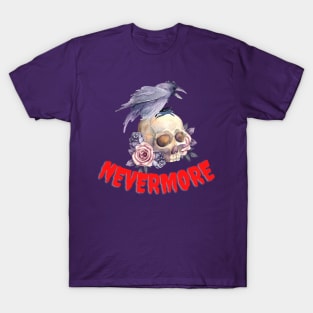 RAVEN NEVERMORE POE DESIGN T-Shirt